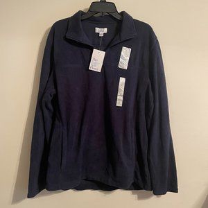 Croft & Barrow Extra Soft Fleece - Mens L - Navy Blue - New with Tags